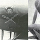 A la izquierda, “nose art” del “Bad Angel” original, un P-38G en el que Louis Curdes obtuvo la mayoría de sus victorias. A la derecha, Louis E. Curdes frente a su avión poco tiempo antes de ser derribado en Italia